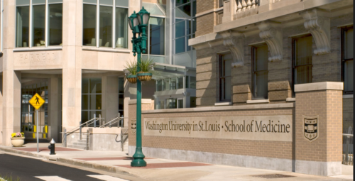 WashU School of Medicine Sign