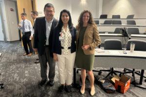 Rachel Bardowell, MD, Safa Farrag, MD, and Rob Young, MD, Present Projects for Physician Leadership Program