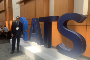 Tanvir Rahman, MD, presents at the 2023 American Thoracic Society’s International Conference
