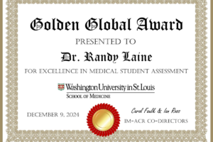 Randy Laine, MD, Recipient of “Golden Global” Award